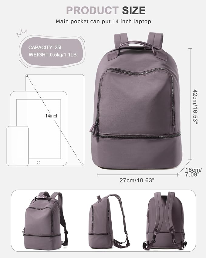 Gym Backpack for Women Waterproof Small Gym Bag - Image 2