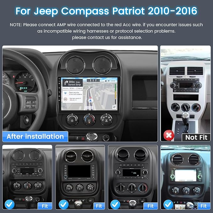 5Ghz WiFi Android Car Radio for Jeep Compass Patriot 2010 2011 2012 2013 2014 - Image 2