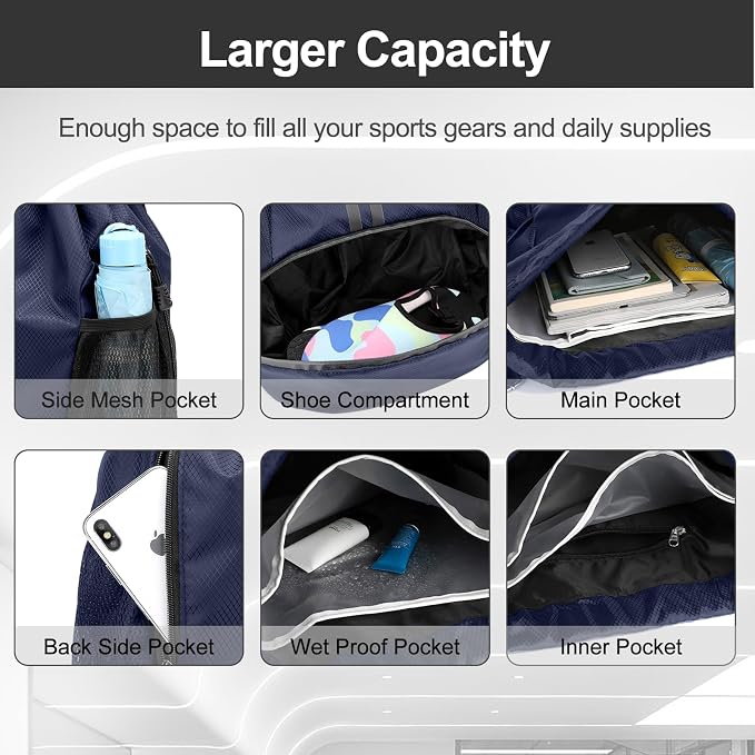 Hoedia Sports Drawstring Backpack - Image 3