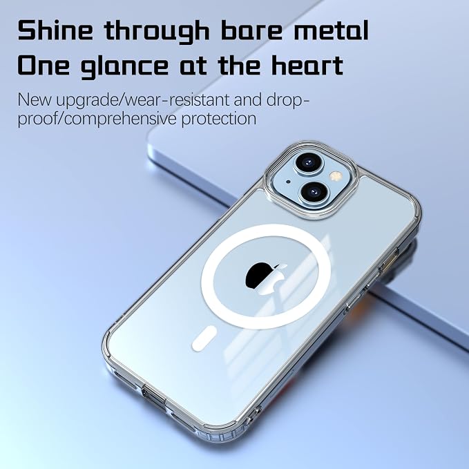 Magnetic Designed for iPhone 15 Plus Case Clear - Image 2