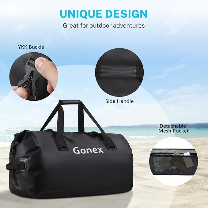 Gonex 40L 60L 80L Extra Large Waterproof Duffle Travel Dry Duffel Bag Heavy - Image 4