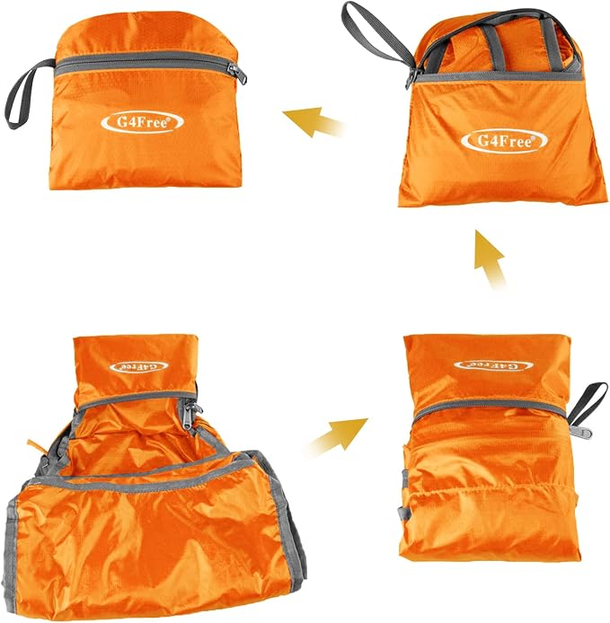 G4Free 20L Lightweight Packable Backpack Travel Hiking Daypack Foldable Backpack - Image 7