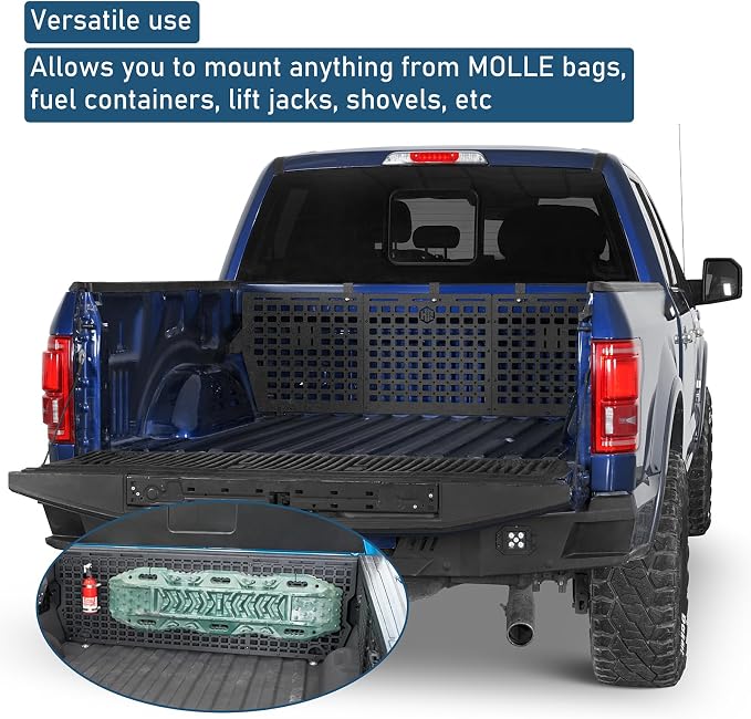 Hooke Road F150 Front Truck Bed MOLLE Panel System Cargo Rack - Image 3