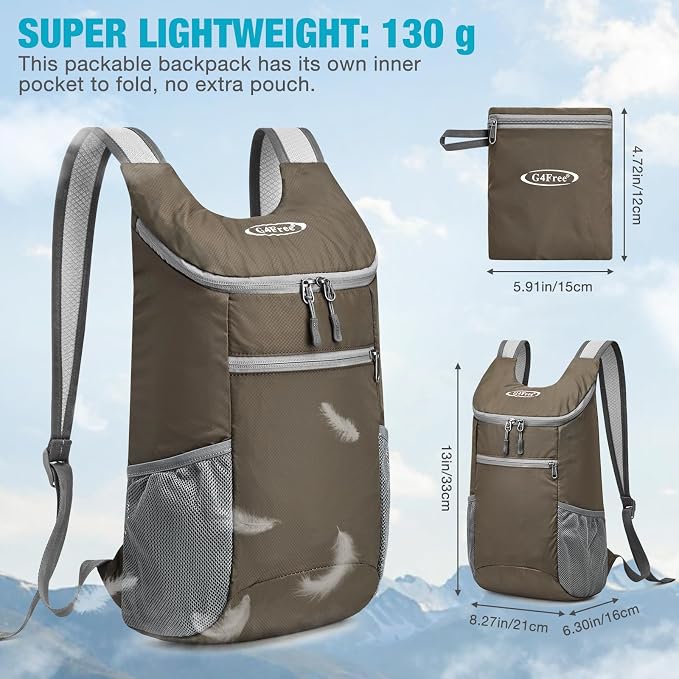 G4Free Lightweight Packable Hiking Backpack - Image 4