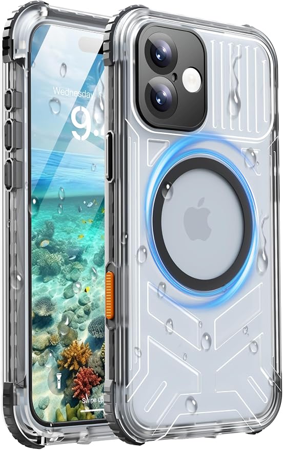 for iPhone 16 Plus Waterproof Case by Haireca