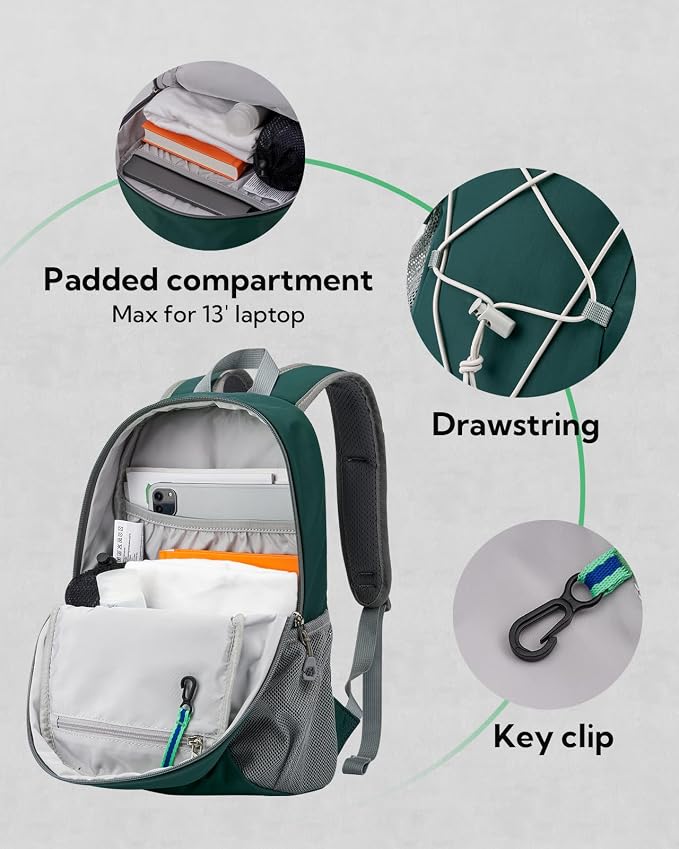 WATERFLY 12L Small Hiking Backpack: Day Pack Lightweight Travel Bag Camping - Image 3