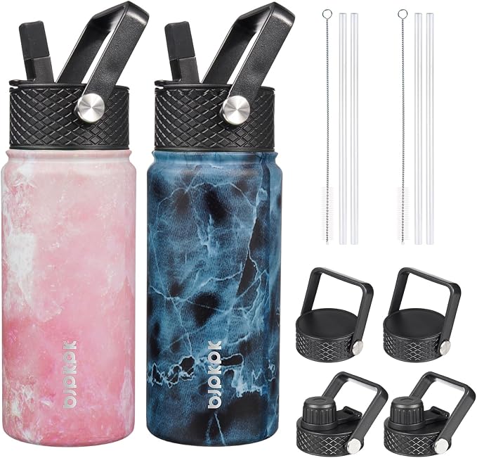 BJPKPK 2 Pack Insulated Water Bottles by BJPKPK