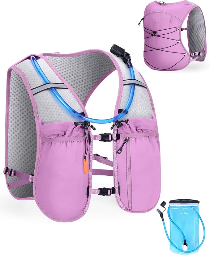 ECOHUB Running Hydration Vest Backpack, Lightweight Hydration Pack Bag Daypack by ECOHUB