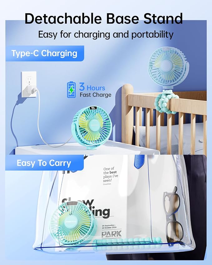 SWEETFULL Portable Stroller Fan - Image 6
