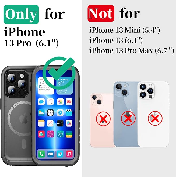 Cozycase for iPhone 13 Pro Waterproof Shockproof Dust Proof Case - Image 2