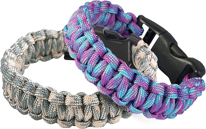 Sportmusies Paracord Wristband for Outdoor Sport Tactical Survival Parachute by Sportmusies