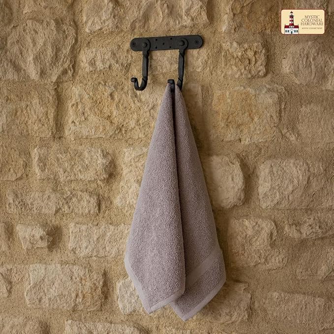 "Mystic Colonial Medieval Hand-Forged Iron Double Wall Hooks 1 Pc | Rustic - Image 4