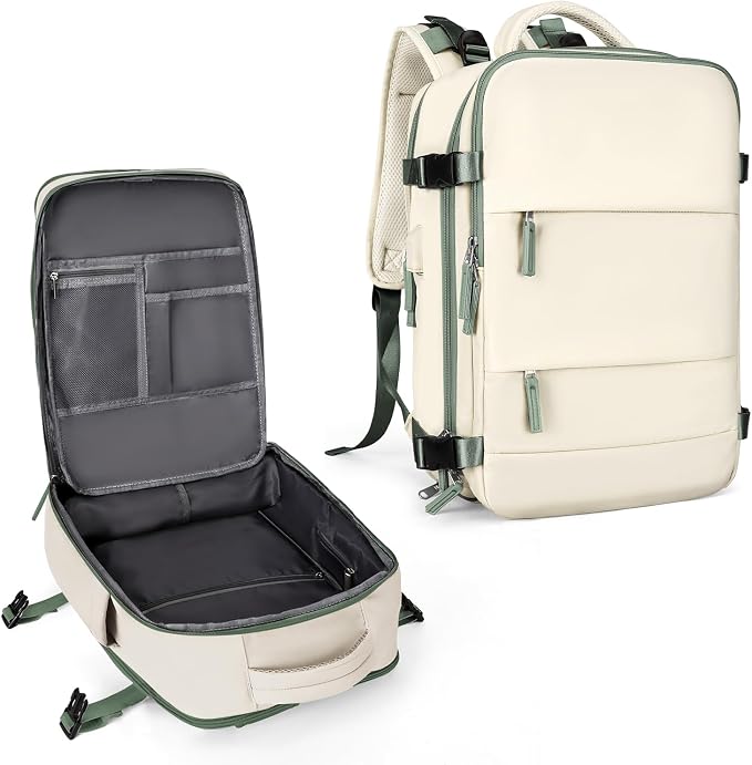 coowoz Large Travel Backpack for Women Men, Carry On Backpack Flight Approved by coowoz