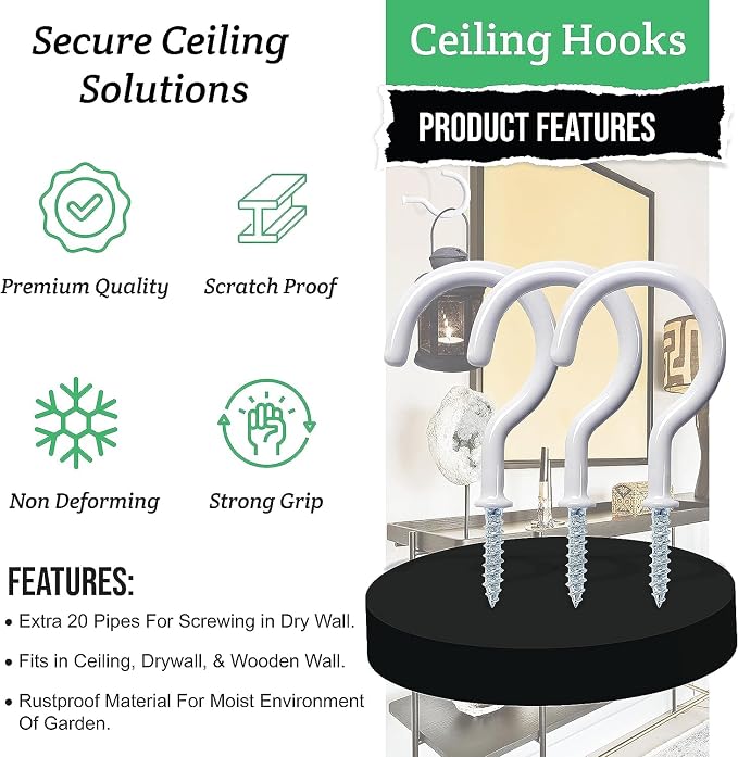 30 Pcs Ceiling Hooks for Hanging Plants - Image 7