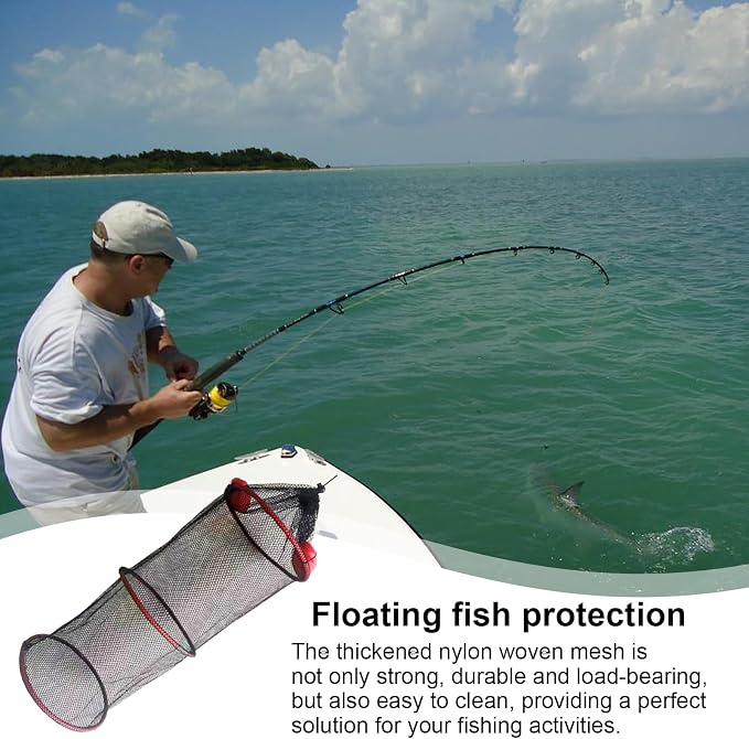 Fish Basket – 25x30cm/25x60cm/25x90cm Nylon, Portable Net Pen, Live Catch - Image 9