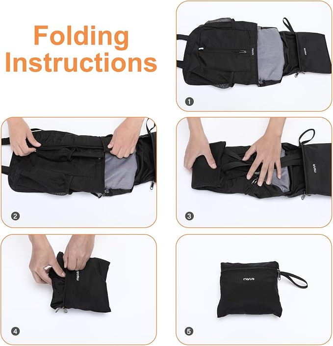 MOSISO Lightweight Hiking Daypack Small Packable Travel Hiking Backpack - Image 6