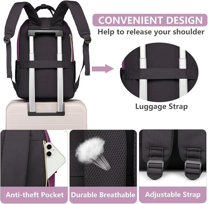 Laptop Backpack for Women Work Bag - Image 5