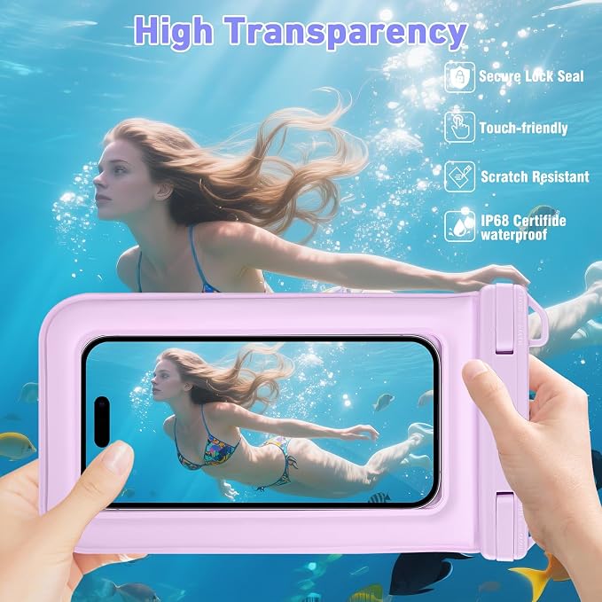 Waterproof Phone Pouch Floating, Fashion Letters Cell Phone Dry Bag - Image 5
