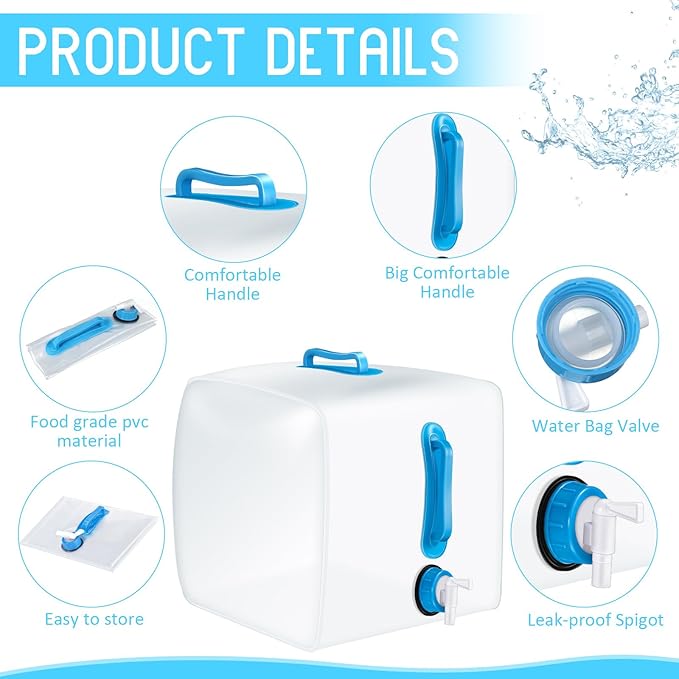 Reallnaive 3 Pack Collapsible Water Container - Image 4