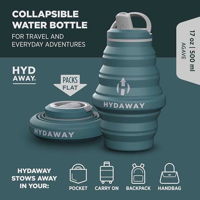HYDAWAY 17oz Travel Collapsible Water Bottle - Image 2