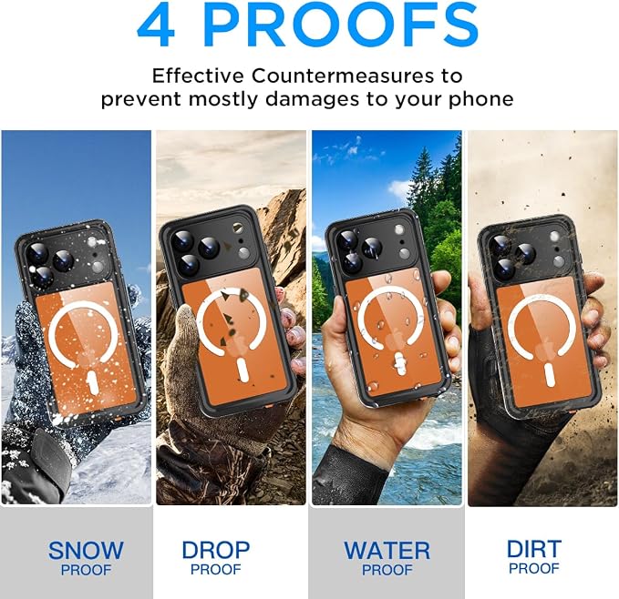 AICase for iPhone 17 Pro Case Waterproof Clear - Image 3