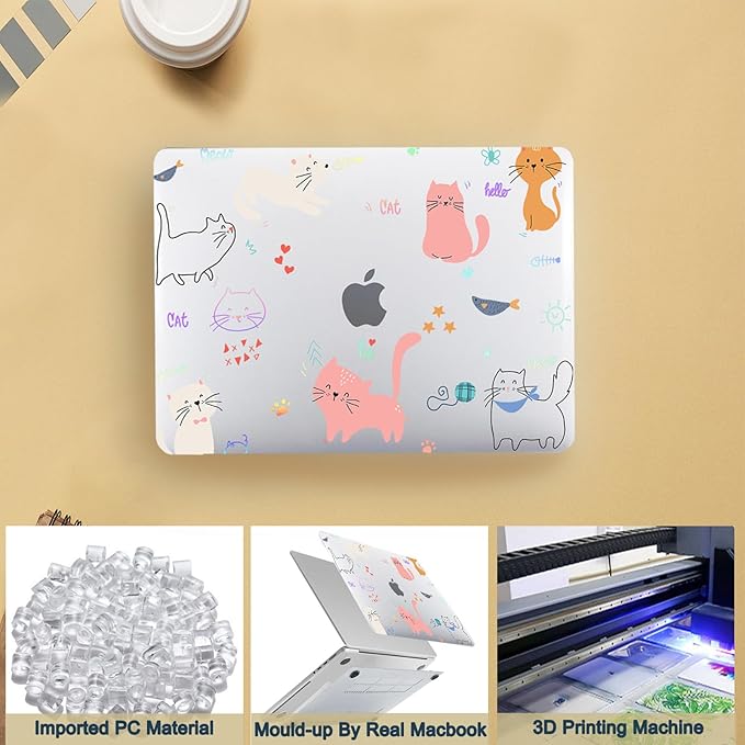 Printed Case for MacBook Air M1 13 inch 2020 2019 2018 Release, Aesthetic Hard - Image 4