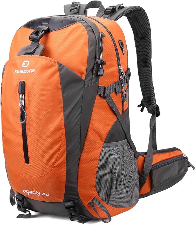 FENGDONG 40L Waterproof Lightweight Outdoor Daypack Hiking, Travel Backpack by FENGDONG