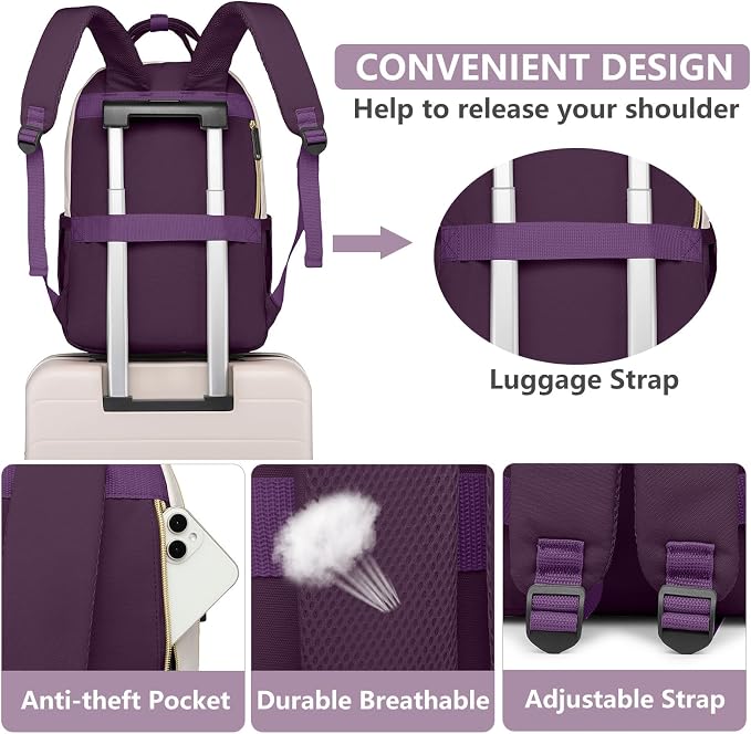 Laptop Backpack for Women Work Bag - Image 5
