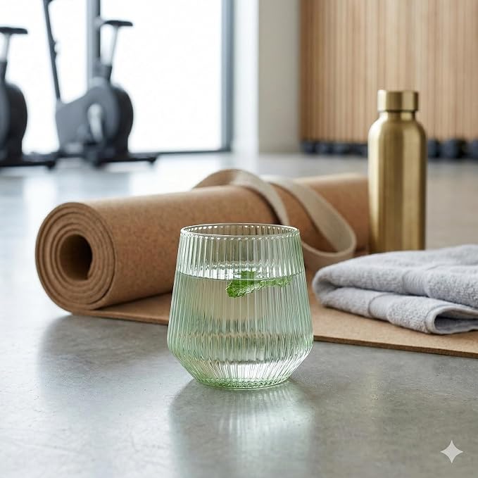 Oojami 40 Pack Origami Ribbed Stemless Plastic Wine Glasses 12 oz - Image 7