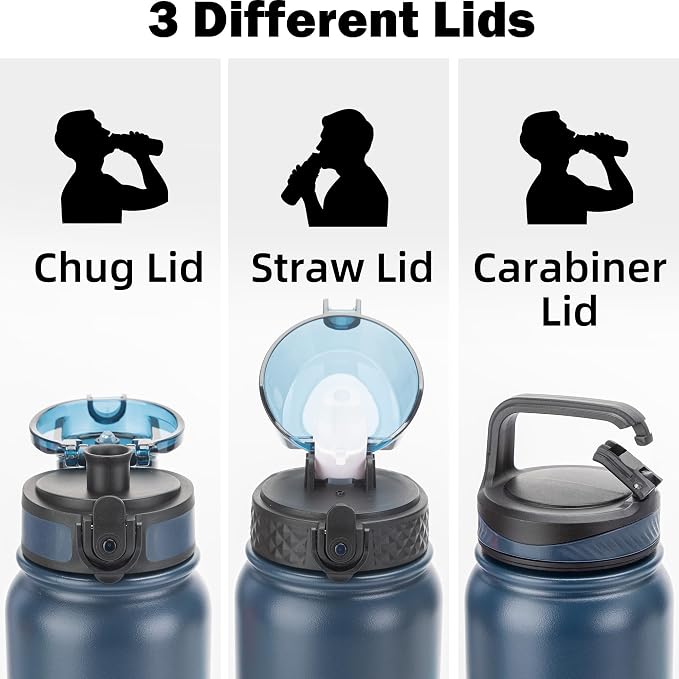 Oldley Insulated Water Bottle 32oz Water Bottles - Image 2