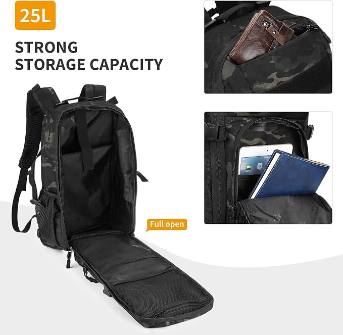 HUNTVP Tactical Backpack Military MOLLE Backpack Hunting Rucksack Gear Assault - Image 5
