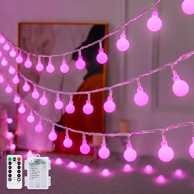 JMEXSUSS Globe String Lights Battery Operated by JMEXSUSS