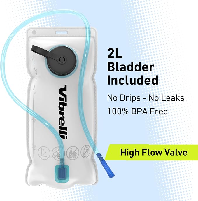Vibrelli Hydration Backpack & 2L Hydration Bladder - Image 3