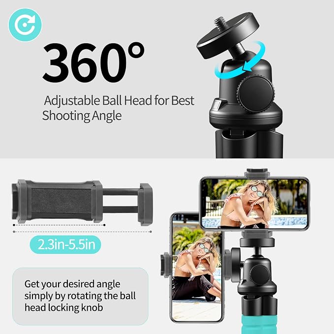 Aureday Phone Tripod, Flexible Tripod - Image 5