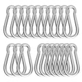 Carabiner, Heavy Duty Galvanized Steel Spring Snap Hook Carabiner Clips by High-PQ