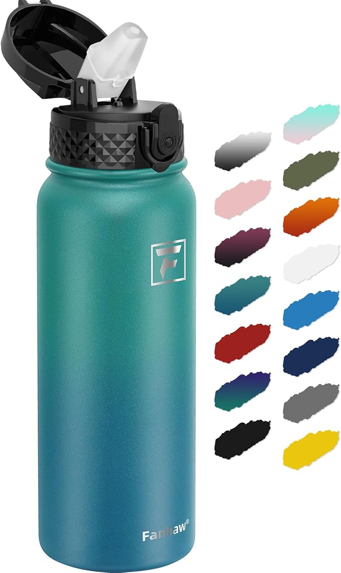 Fanhaw 20 oz Insulated Stainless Steel Water Bottle by FANHAW