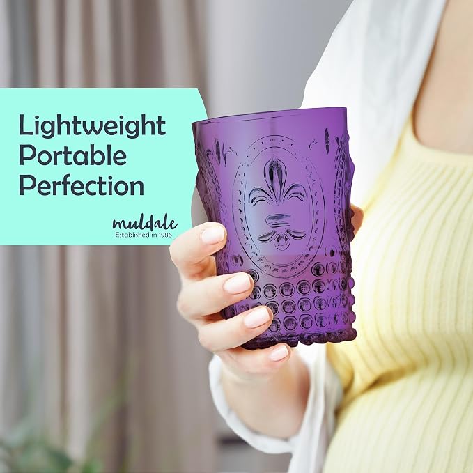Muldale Vintage Plastic Drinking Glasses Set of 6 - Image 4