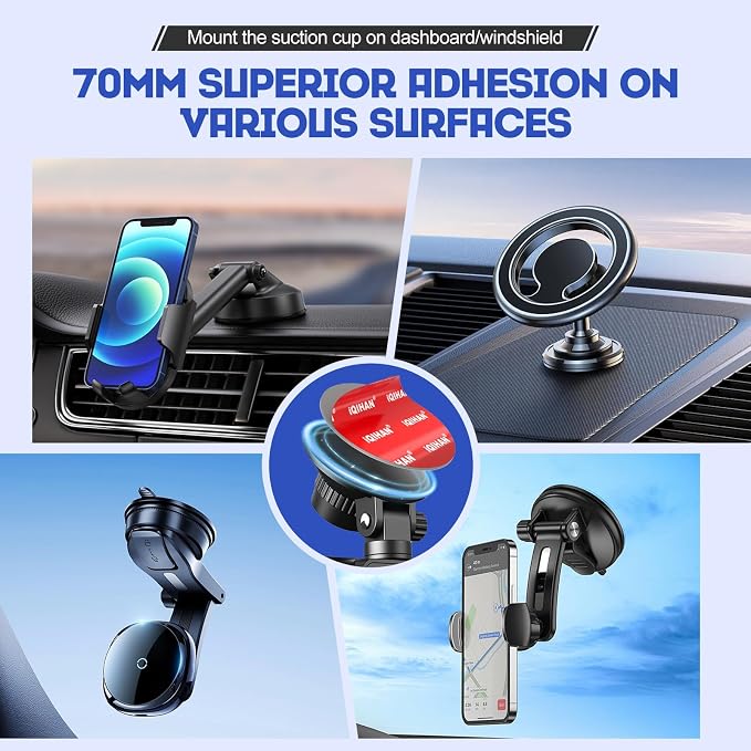 Adhesive Sticky Pads for Car Phone Mount, Heat Rresistant Double-Sided Mounting - Image 2