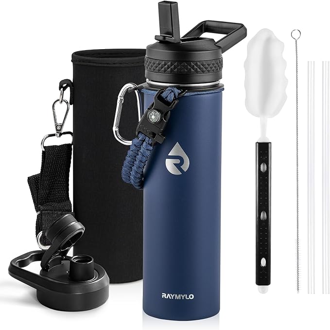 RAYMYLO Insulated Water Bottle 20 oz, Triple Wall Vacuum Stainless Steel by RAYMYLO