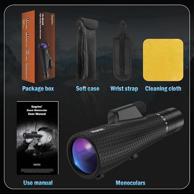 15-45x55 Zoom Monocular Telescope-High Power Monocular - Image 8