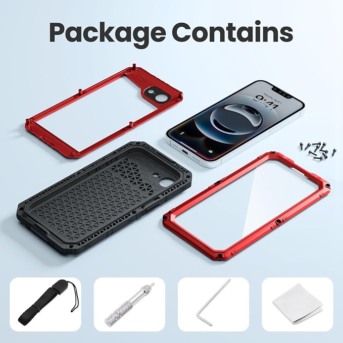 Mitywah Waterproof Case for iPhone 16e and for iPhone 17e, Shockproof Heavy - Image 6