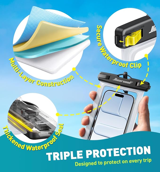 Hiearcool Waterproof Phone Pouch, Waterproof Phone Case - Image 6
