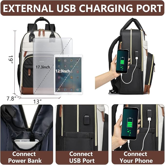 Laptop Backpack for Women College Bookbag - Image 4
