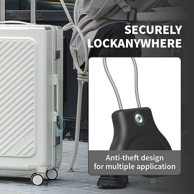 for AirTag Holder with Wire Cable, 4 Pack IPX8 Waterproof PC Hard Case - Image 4