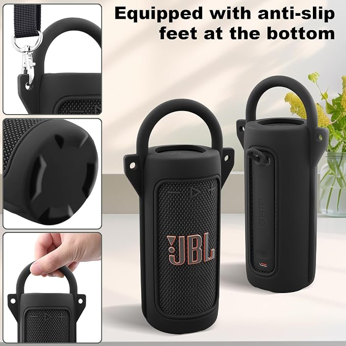 for JBL Grip Portable Waterproof Speaker Silicone Case, Portable Travel Soft - Image 4