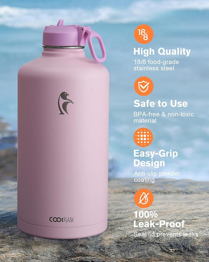 Coolflask 128 oz Gallon Water Bottle Insulated - Image 3