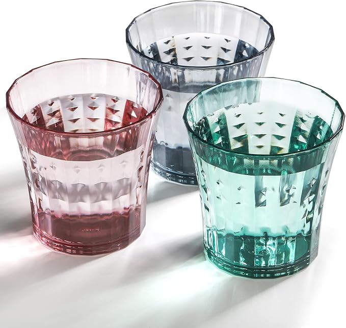 AVLA 12 Pack Plastic Water Tumblers, 10 OZ Unbreakable Acrylic Drinking Glasses - Image 4