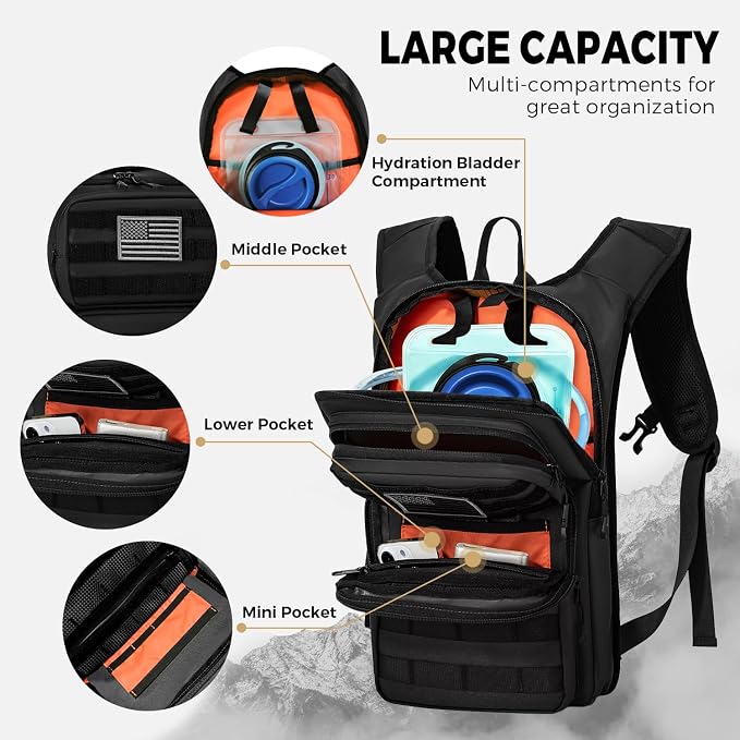 Koculemi Tactical Hydration Backpack - Image 3