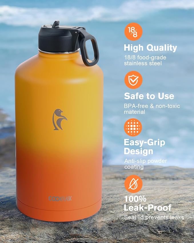 Coolflask 128 oz Gallon Water Bottle Insulated - Image 3