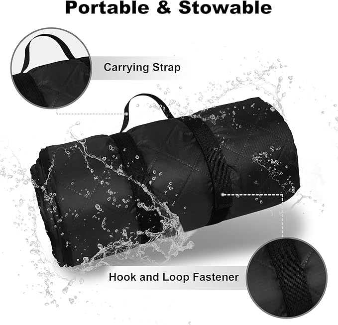 Waterproof Outdoor Blanket 92”X 60” Packable, Stadium Blankets - Image 5